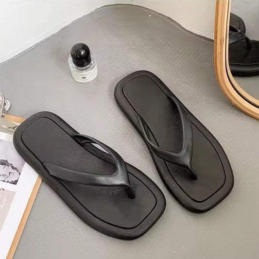 Flat Solid Summer Fashion Slipper Sandals for Women