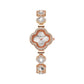 Leaf Petal Fashion Stainless Steel Wristwatch for Women